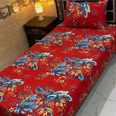 4 Pieces Crystal Cotton Single Pair Bedsheet  SB 506